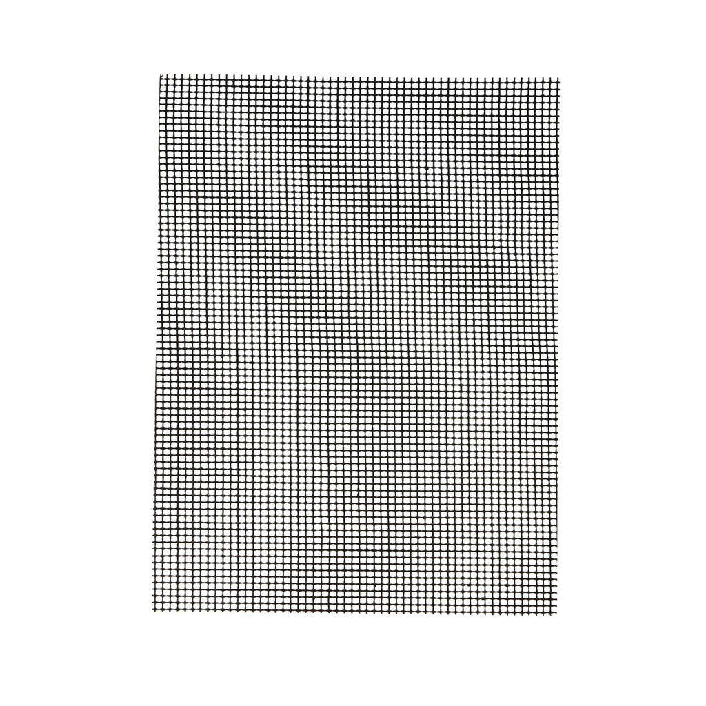 Met Lux Rectangle Black PTFE Reusable Grill Mat - Non-Stick - 15 3/4" x 13" - 5 count box
