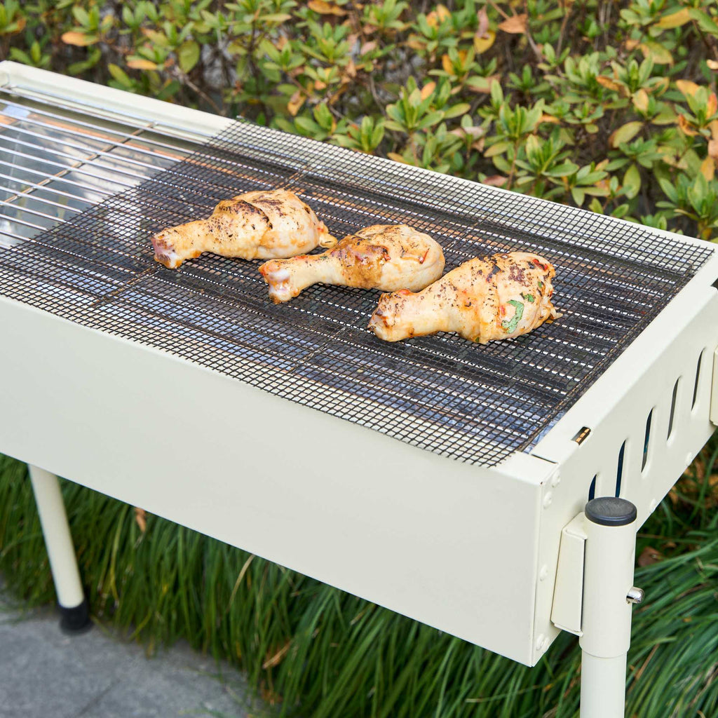 Met Lux Rectangle Black PTFE Reusable Grill Mat - Non-Stick - 15 3/4" x 13" - 5 count box