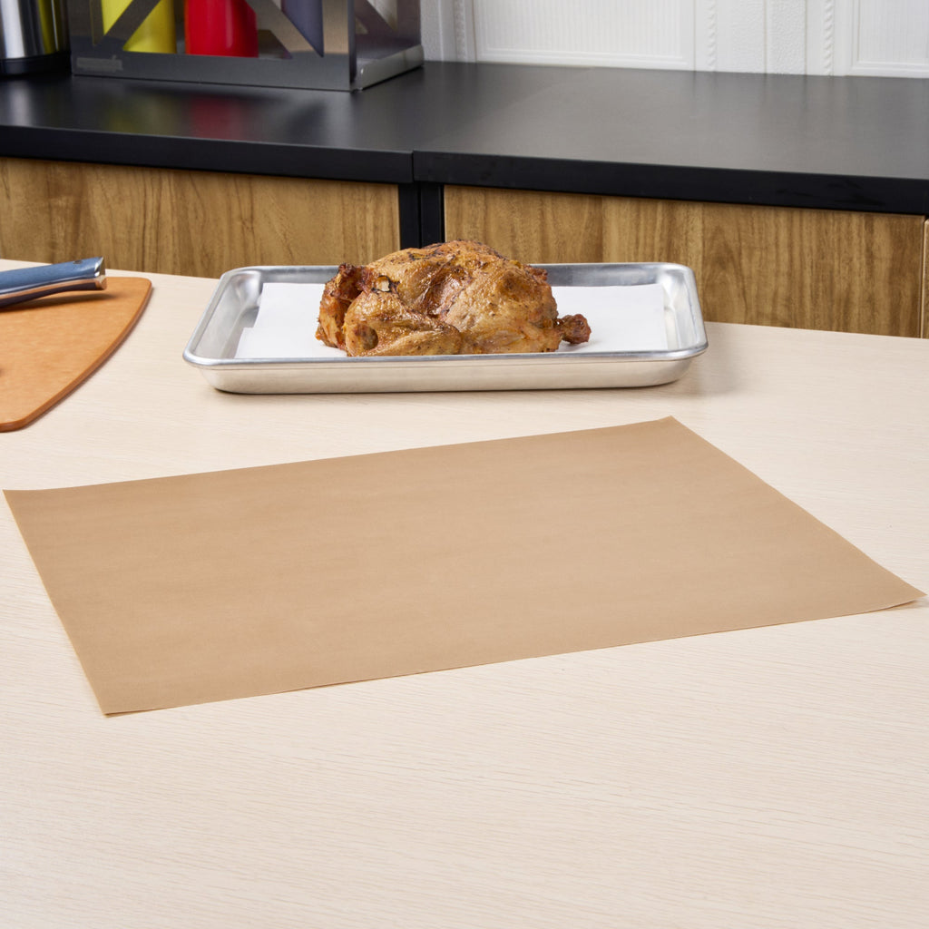 Pastry Tek Rectangle Brown PTFE Oven Liner - Non-Stick, For Bottom Of The Oven - 15 3/4" x 13" - 5 count box