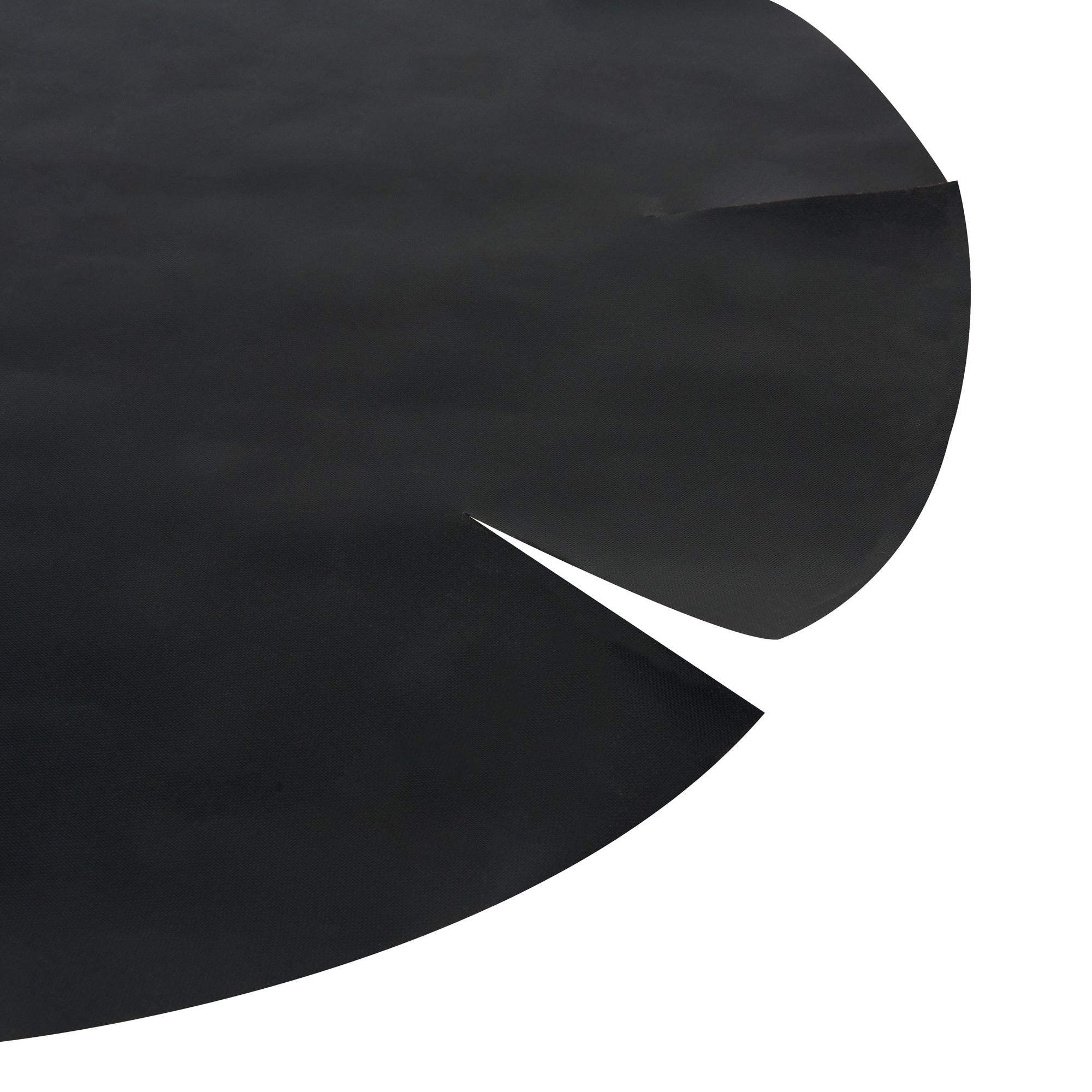 Pastry Tek Round Black Fiberglass Cake Tin Liner - Non-Stick, Foldable - 9 1/2" x 9 1/2" - 5 count box