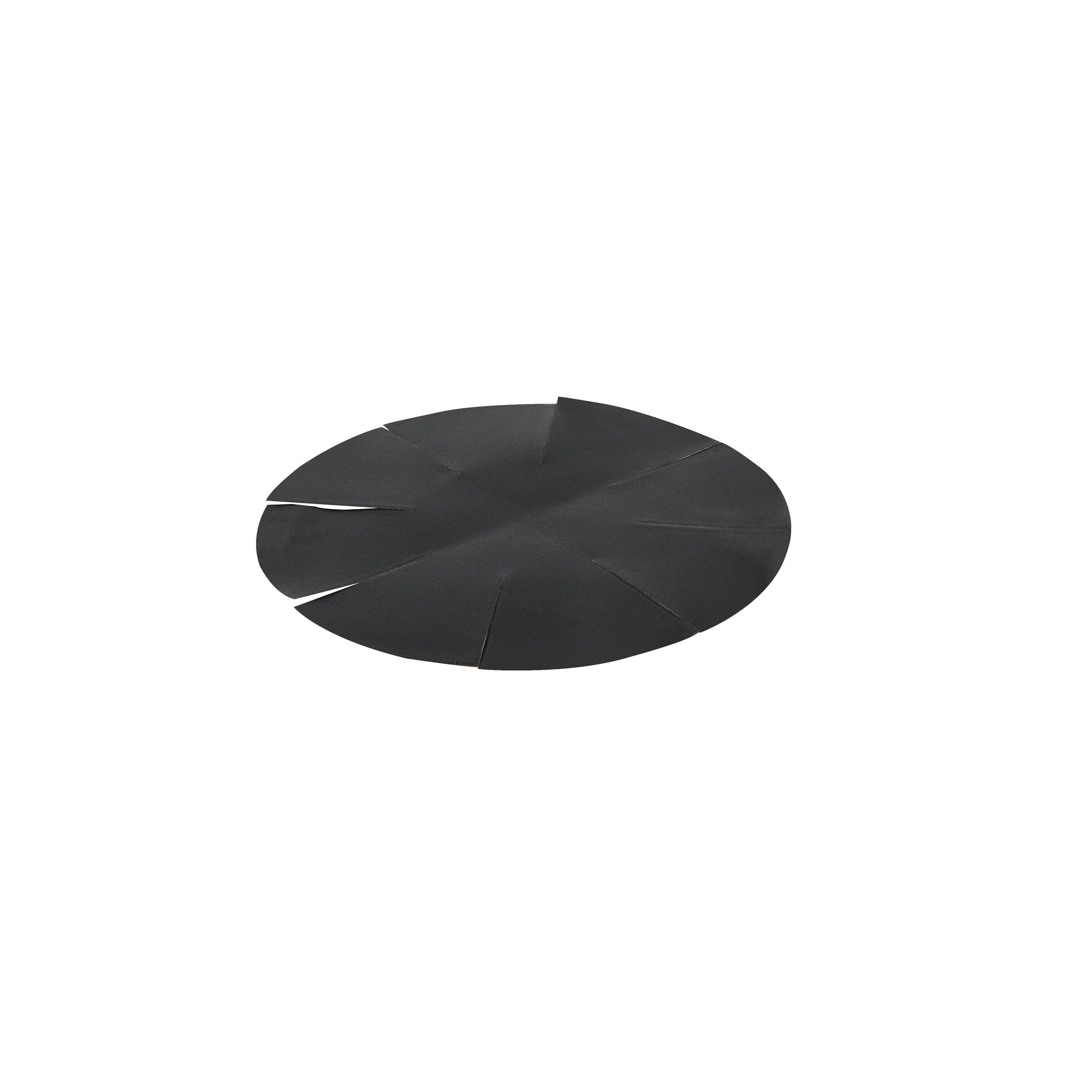 Pastry Tek Round Black Fiberglass Cupcake / Muffin Liner - Non-Stick, Foldable - 2" x 2" - 12 count box
