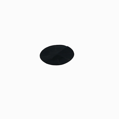 Pastry Tek Round Black Fiberglass Cupcake / Muffin Liner - Non-Stick, Foldable - 2" x 2" - 12 count box