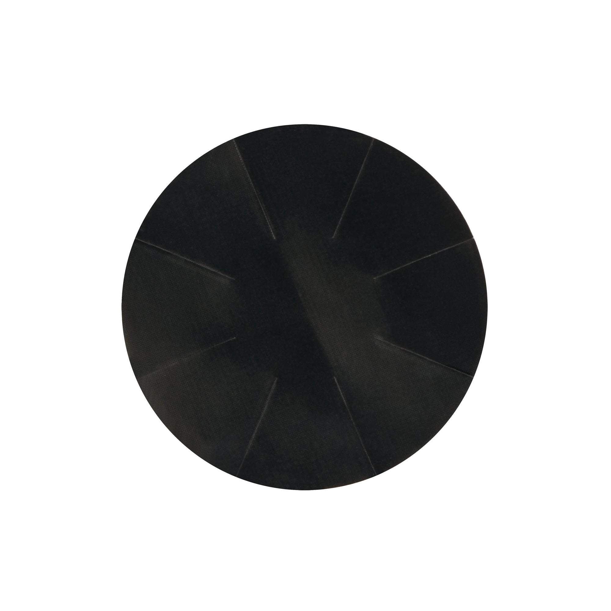 Pastry Tek Round Black Fiberglass Cupcake / Muffin Liner - Non-Stick, Foldable - 2" x 2" - 12 count box