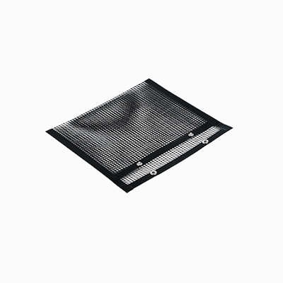 Met Lux Rectangle Black PTFE Mesh Grill Bag - Non-Stick - 8 3/4" x 10 1/2" - 2 count box