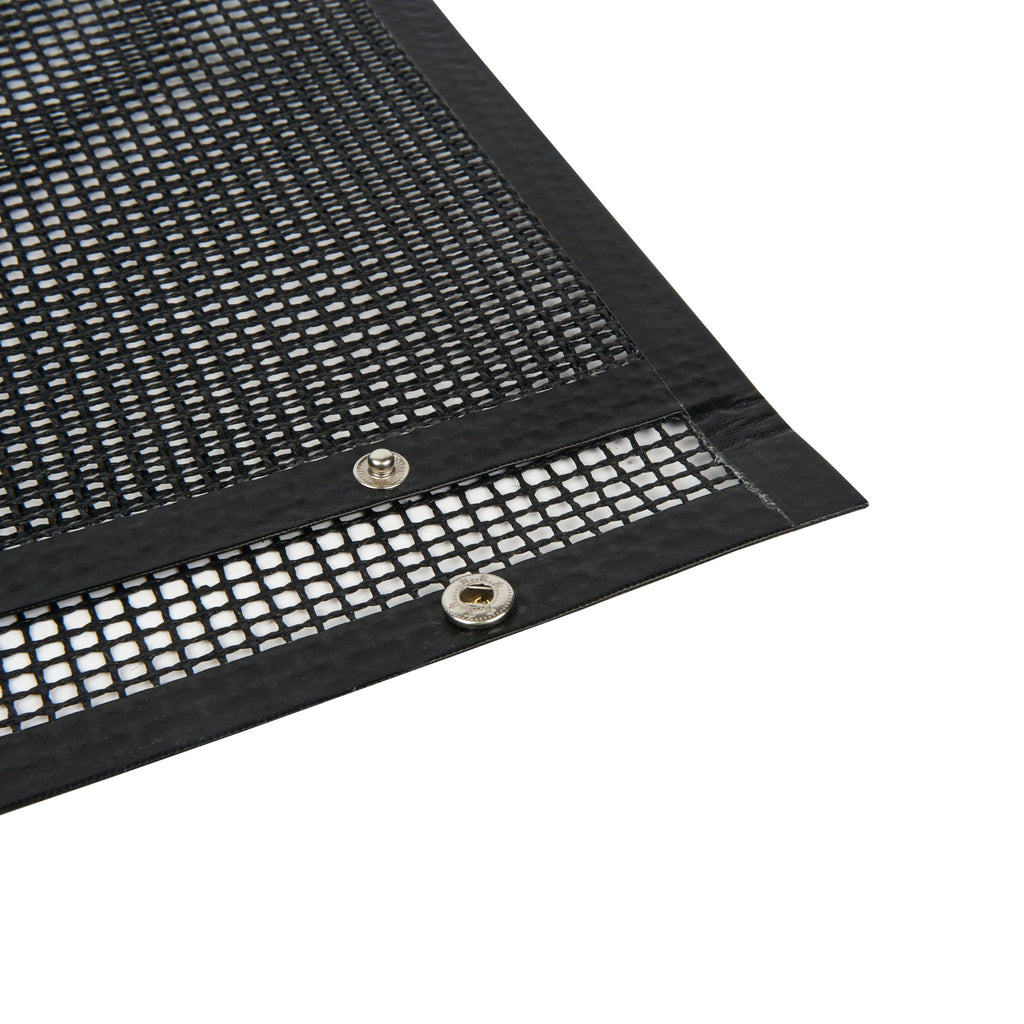 Met Lux Rectangle Black PTFE Mesh Grill Bag - Non-Stick - 8 3/4" x 10 1/2" - 2 count box