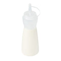 Sauce Tek 12 oz Clear Plastic Squeeze Bottle - with Cap - 2 1/4" x 2 1/4" x 7 3/4" - 1 count box