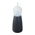 Sauce Tek 24 oz Clear Plastic Squeeze Bottle - with Cap - 2 3/4" x 2 3/4" x 10 1/4" - 1 count box