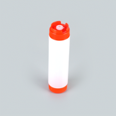 First In First Out 16 oz Red Plastic Squeeze Bottle - Inverted, Refill & Dispensing Lid - 2 1/4" x 2 1/4" x 8 3/4" - 1 count box