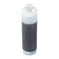 First In First Out 24 oz Clear Plastic Squeeze Bottle - Inverted, Refill & Dispensing Lid - 2 3/4" x 2 3/4" x 9 1/4" - 1 count box