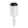 Sauce Tek 3L Plastic Hanging Bottle Condiment Pump Dispenser - with Squeeze Nozzle - 6" x 6" x 16 3/4" - 1 count box