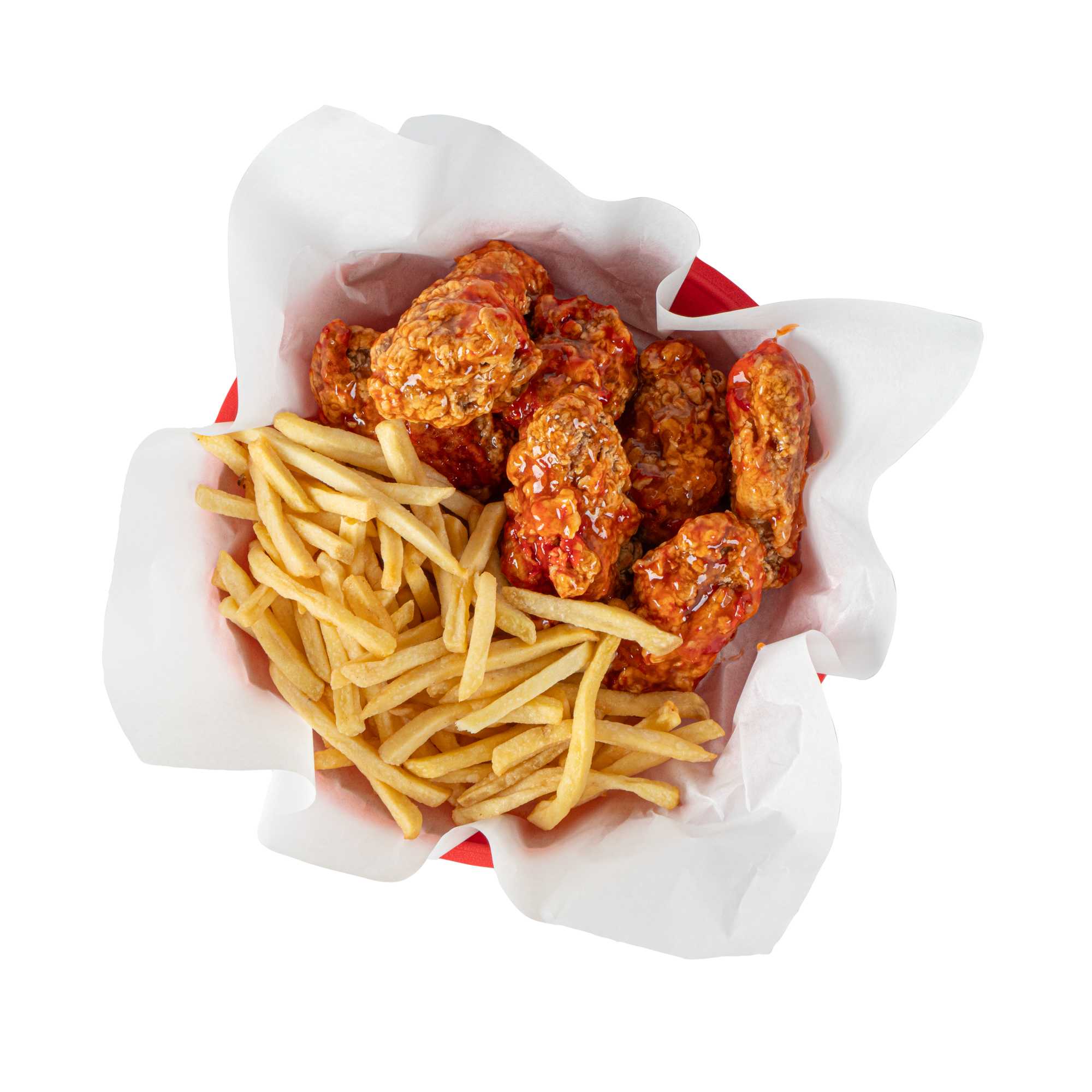 Chef 101 Round Red Plastic Diner Platter - with Base - 8 3/4" x 8 3/4" x 1 3/4" - 10 count box
