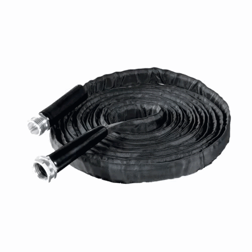 Handy Tek Black Fabric Garden Hose - Lightweight, Kink-Free, Flexible - 25' - 1 count box