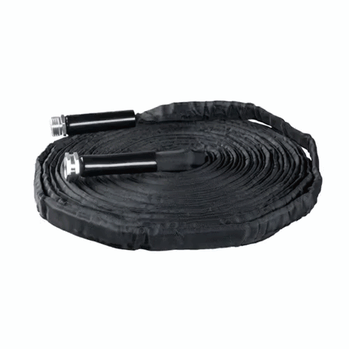Handy Tek Black Fabric Garden Hose - Lightweight, Kink-Free, Flexible - 50' - 1 count box