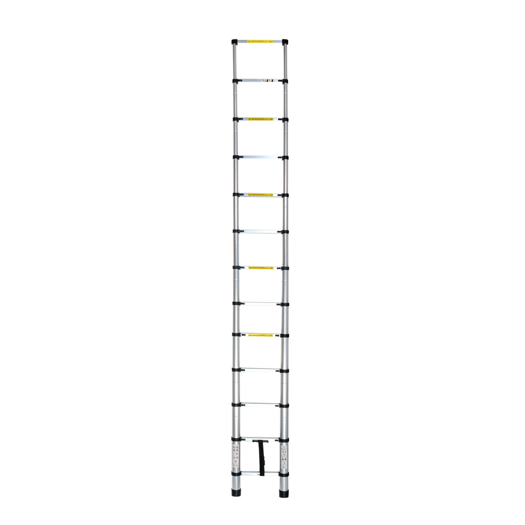Handy Tek Aluminum Telescoping Extension Ladder - 330 lb Load Capacity - 12 1/2' - 1 count box