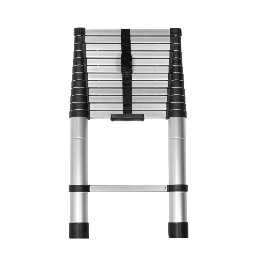 Handy Tek Aluminum Telescoping Extension Ladder - 330 lb Load Capacity - 12 1/2' - 1 count box