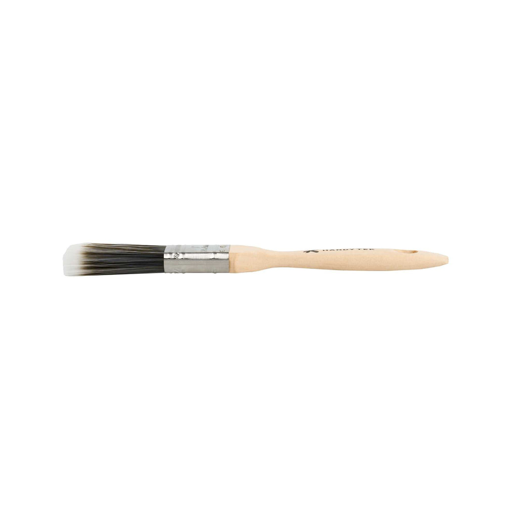 Handy Tek Synthetic Polyester Paint Brush - Flat, Beaver Tail - 1" - 6 count box