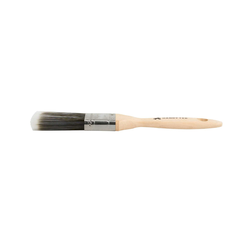 Handy Tek Synthetic Polyester Paint Brush - Flat, Beaver Tail - 1 1/2" - 6 count box