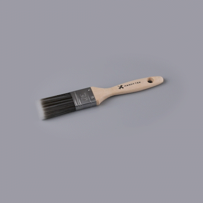 Handy Tek Synthetic Polyester Paint Brush - Flat, Beaver Tail - 144 1/2" - 144 count box