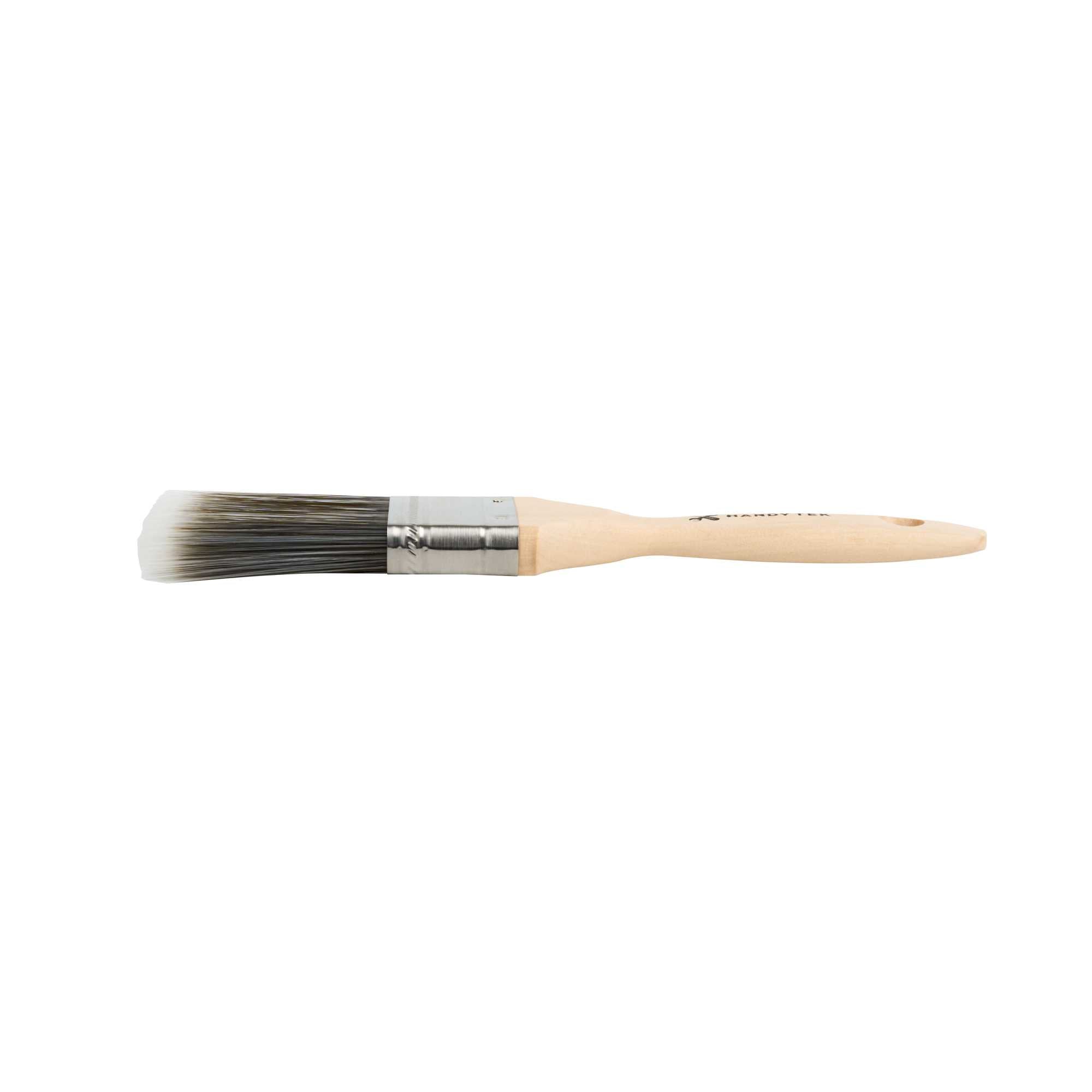 Handy Tek Synthetic Polyester Paint Brush - Flat, Beaver Tail - 2" - 6 count box