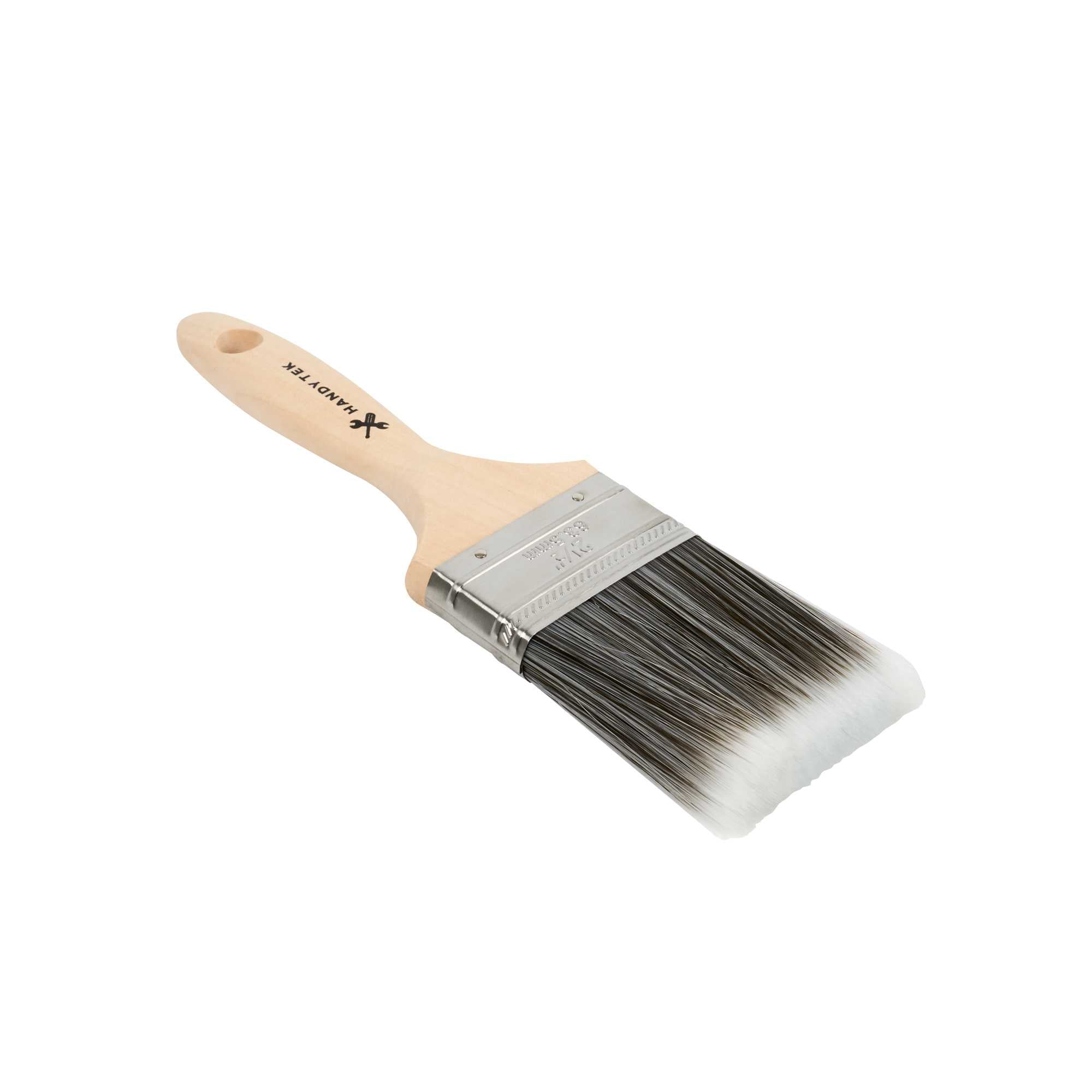 Handy Tek Synthetic Polyester Paint Brush - Flat, Beaver Tail - 2 1/2" - 96 count box
