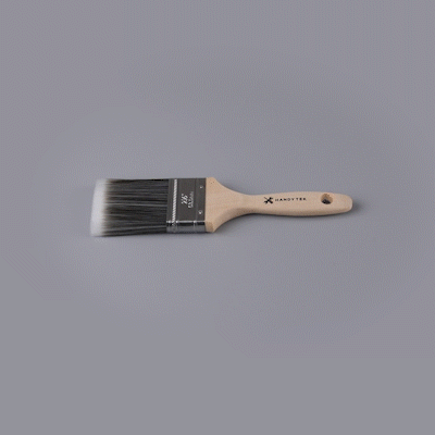 Handy Tek Synthetic Polyester Paint Brush - Flat, Beaver Tail - 2 1/2" - 96 count box