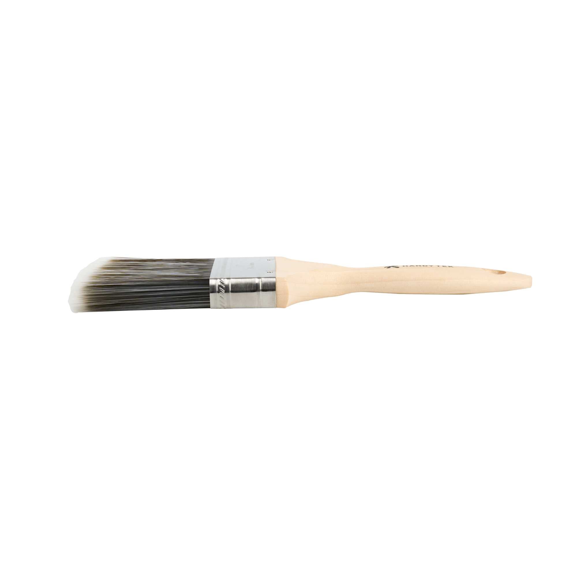 Handy Tek Synthetic Polyester Paint Brush - Flat, Beaver Tail - 3" - 6 count box