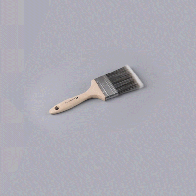Handy Tek Synthetic Polyester Paint Brush - Flat, Beaver Tail - 3" - 72 count box