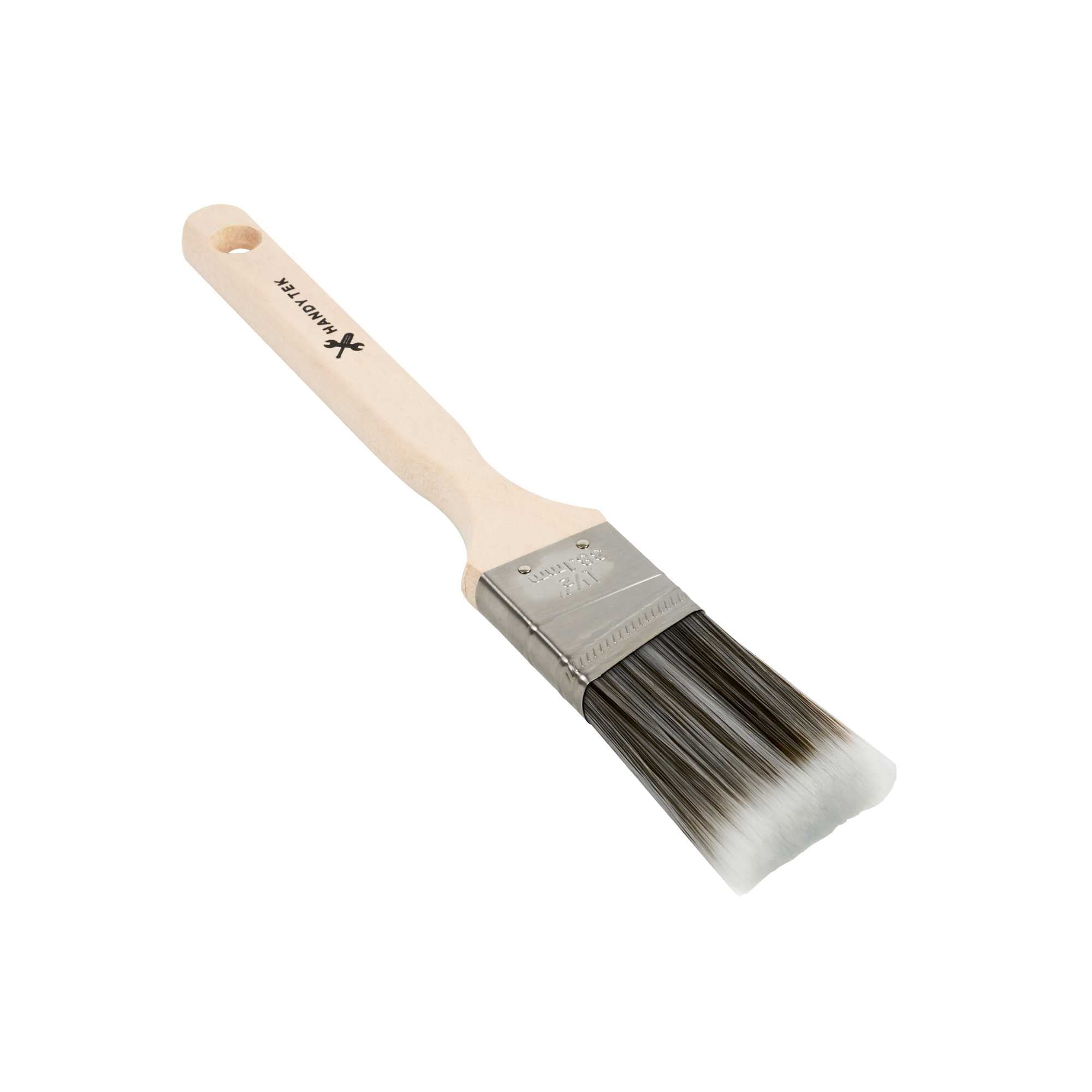 Handy Tek Synthetic Polyester Paint Brush - Angled, Long Handle - 1 1/2" - 1 count box