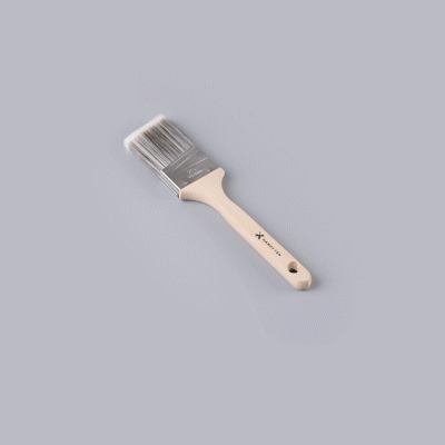 Handy Tek Synthetic Polyester Paint Brush - Angled, Long Handle - 2 1/2" - 6 count box