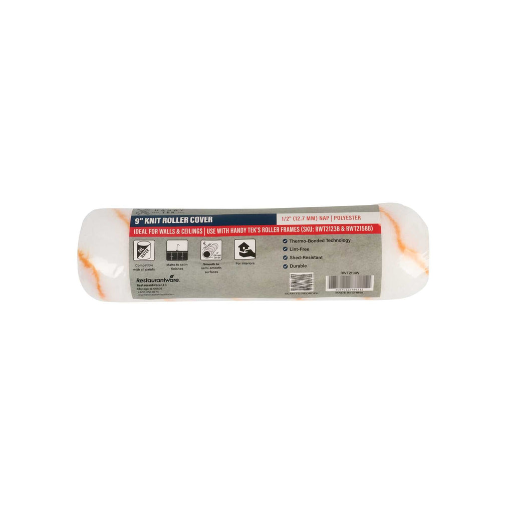 Handy Tek Knit Roller Cover - Shed-Resistant, with 1/2" Nap - 9" - 24 count box
