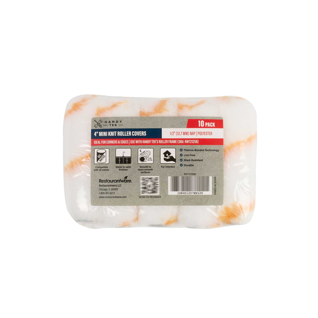 Handy Tek Knit Roller Cover - Shed-Resistant, with 1/2" Nap - 4" - 240 count box
