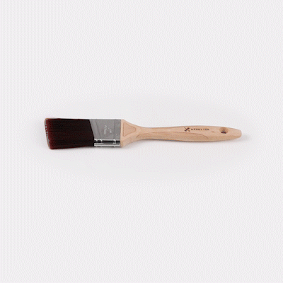 Handy Tek Polyester Paint Brush - Angled, Soft Tip, Textured Handle - 2" - 12 count box