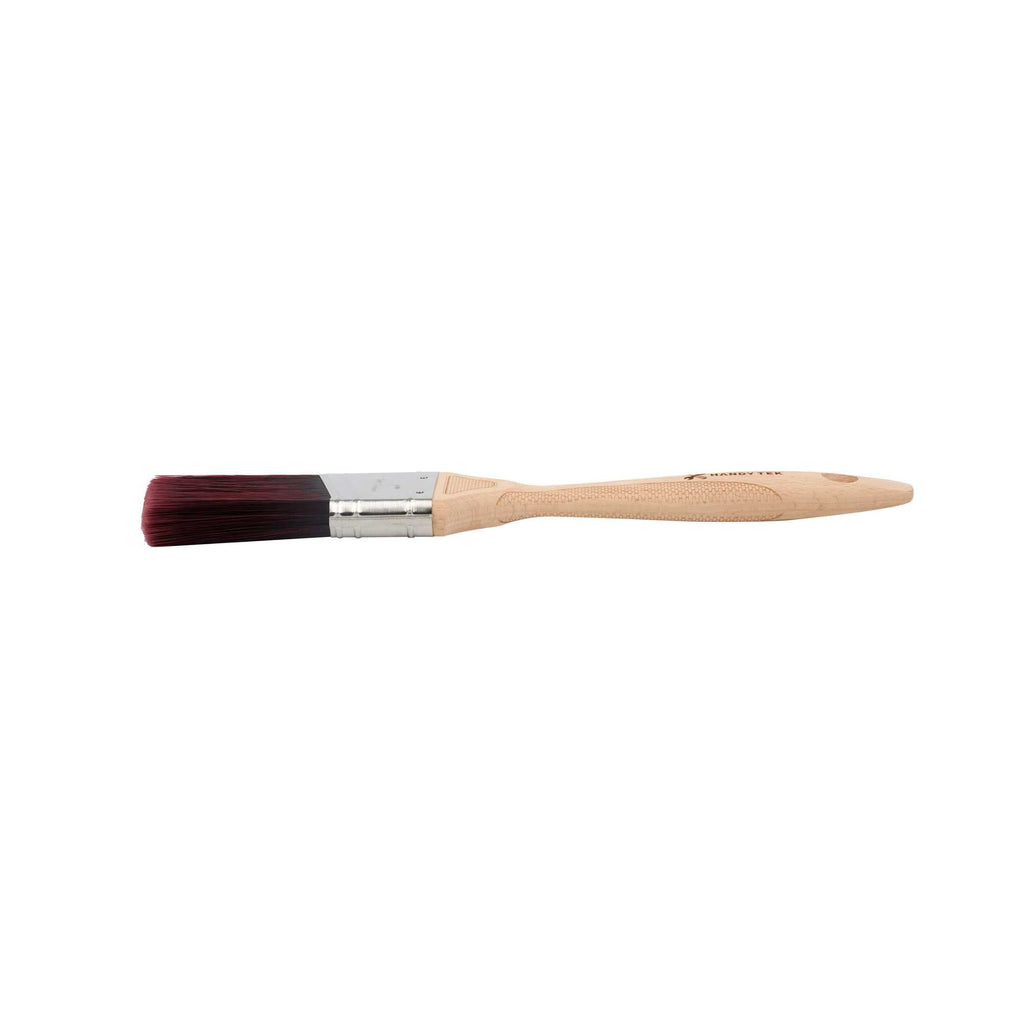 Handy Tek Polyester Paint Brush - Angled, Soft Tip, Textured Handle - 2" - 12 count box