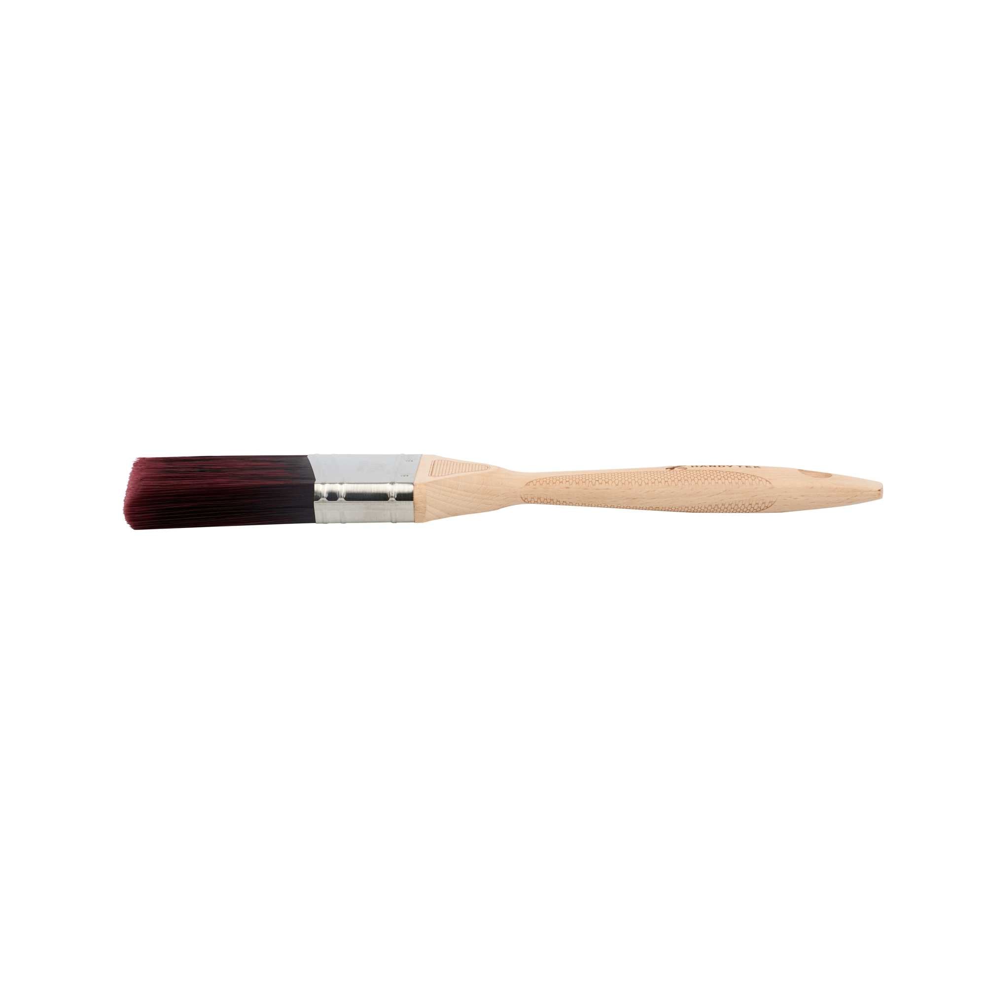 Handy Tek Polyester Paint Brush - Angled, Soft Tip, Textured Handle - 2 1/2" - 12 count box