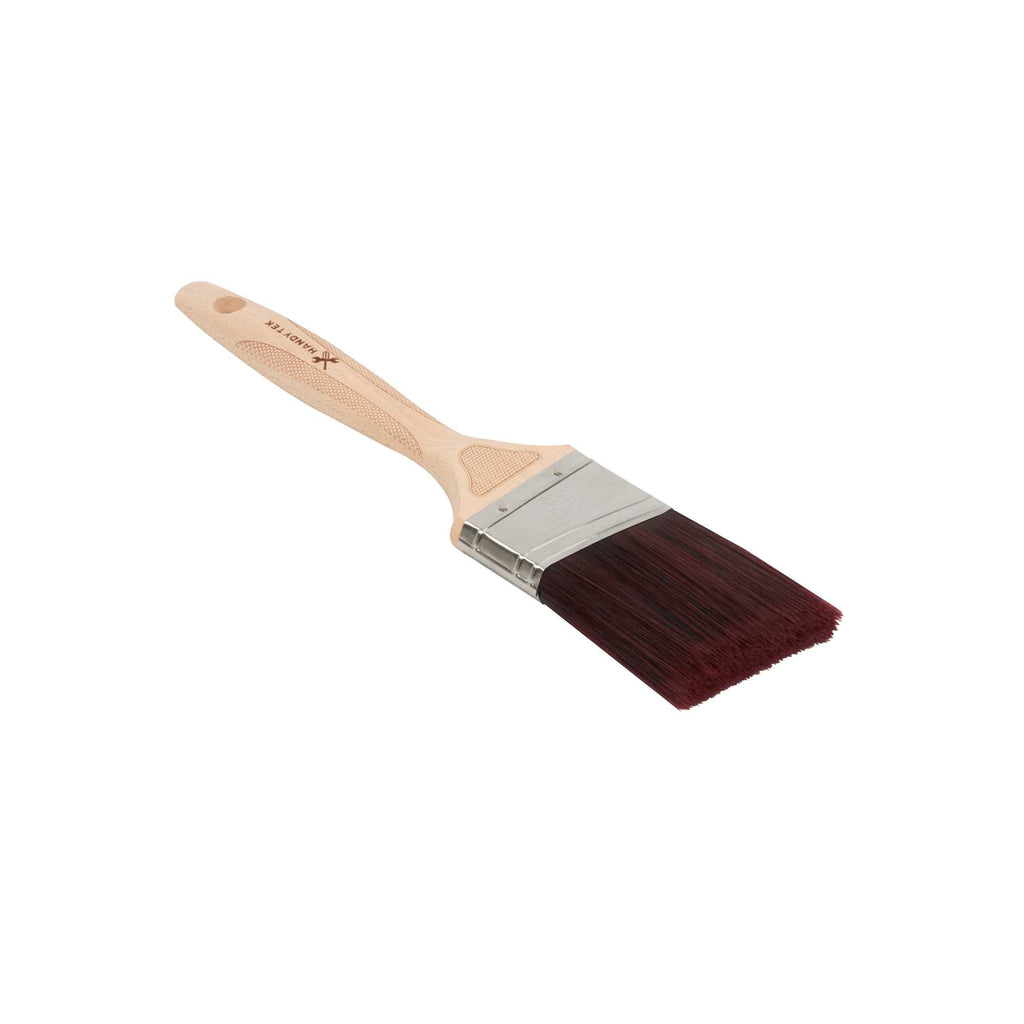 Handy Tek Polyester Paint Brush - Angled, Soft Tip, Textured Handle - 2 1/2" - 72 count box