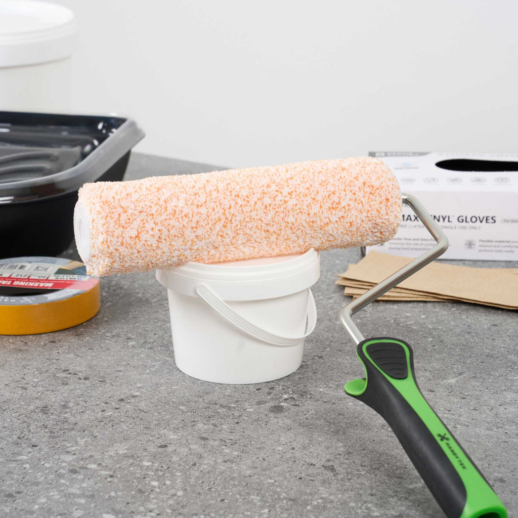 Handy Tek Microfiber Roller Cover - Shed-Resistant, with 3/8" Nap - 9" - 96 count box