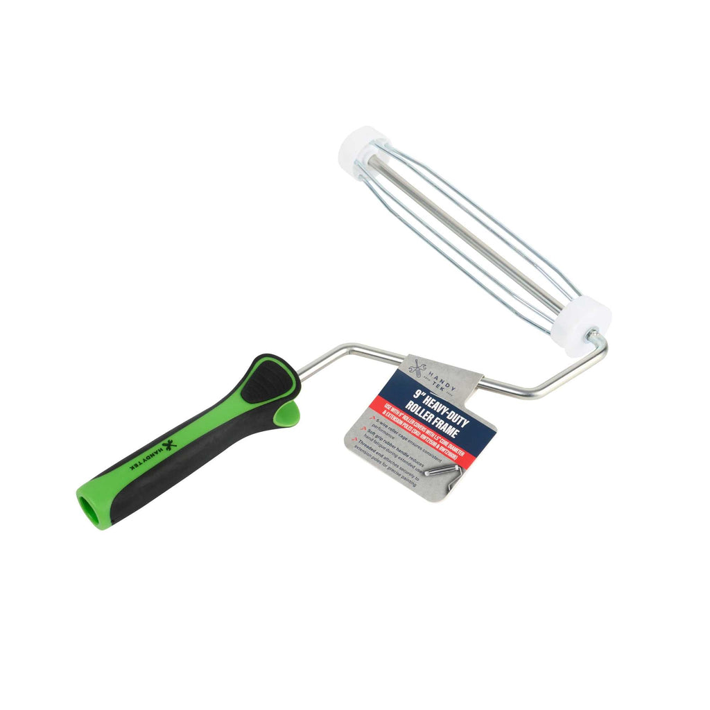 Handy Tek Roller Frame - Heavy Duty, Soft Grip Handle - 9" - 12 count box