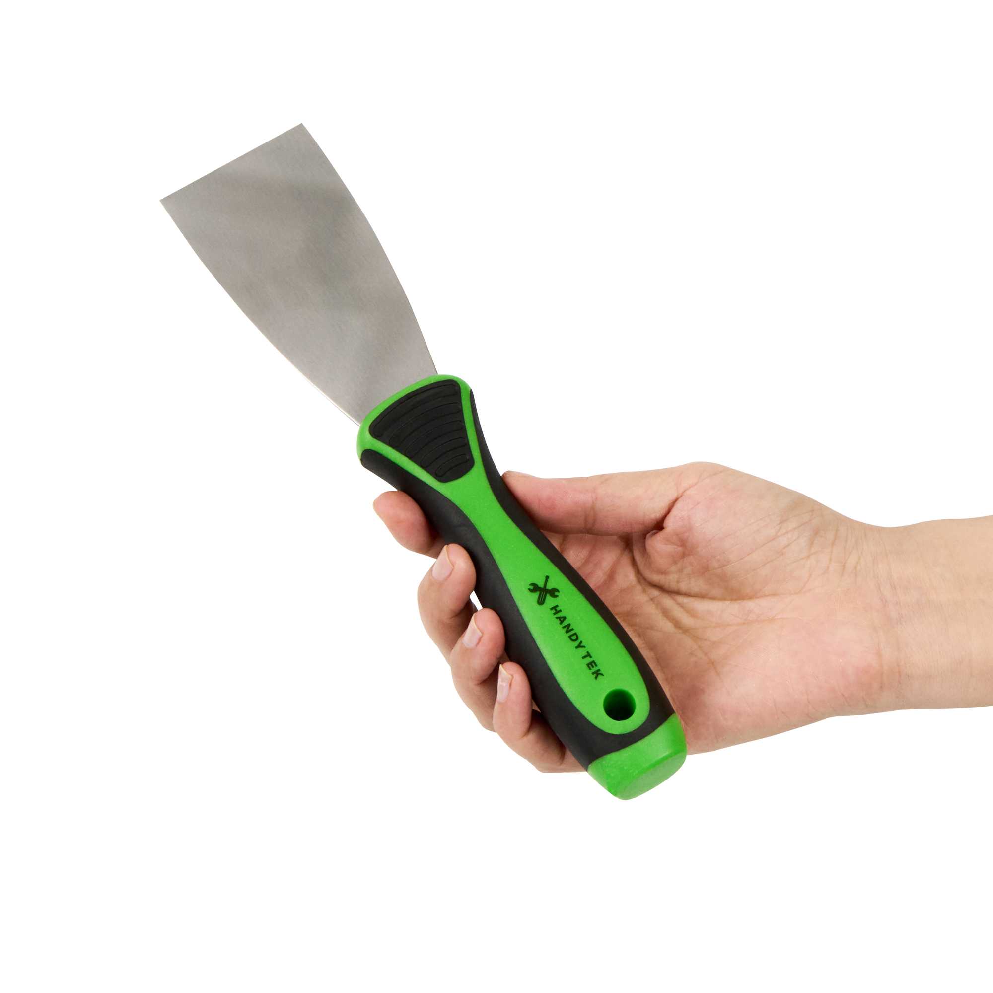 Handy Tek Carbon Steel Putty Knife - Flexible, Soft Grip Handle - 2" - 144 count box