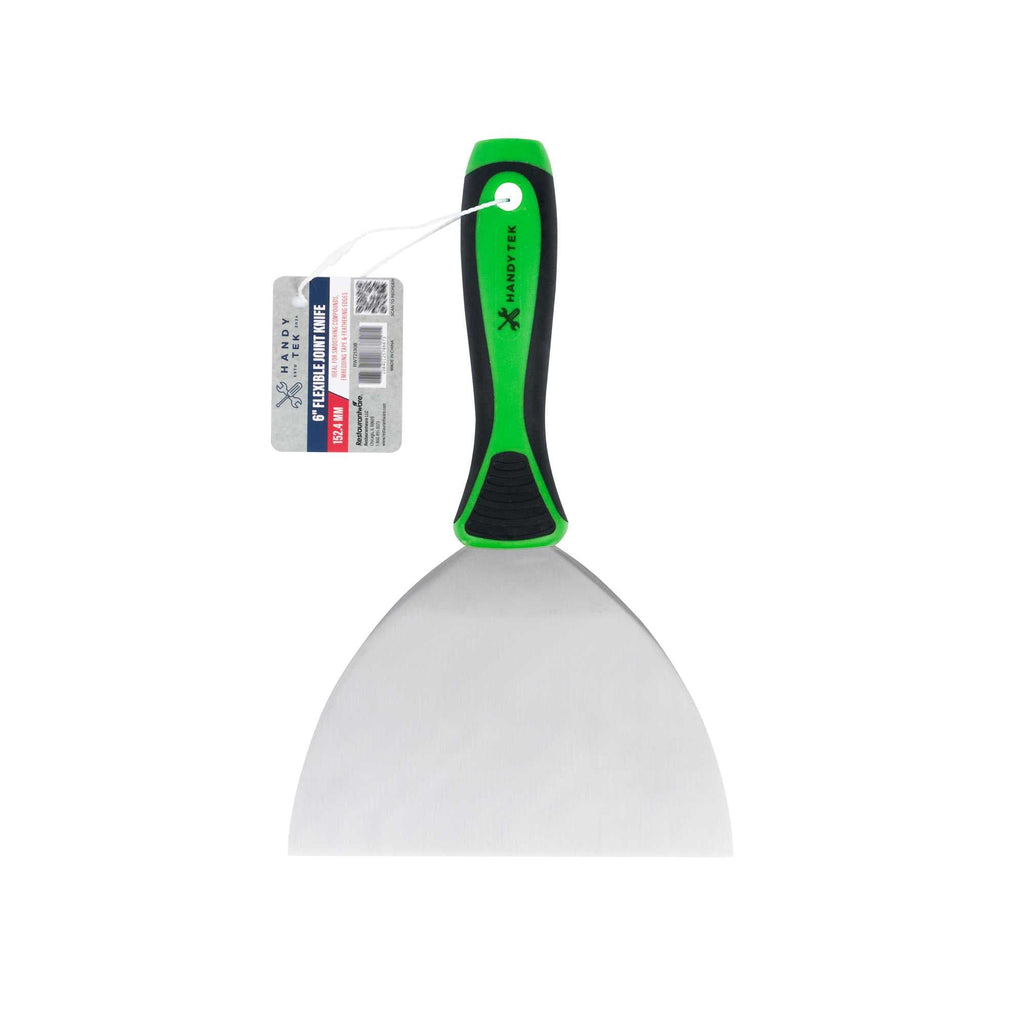 Handy Tek Carbon Steel Joint Knife - Flexible, Soft Grip Handle - 6" - 72 count box
