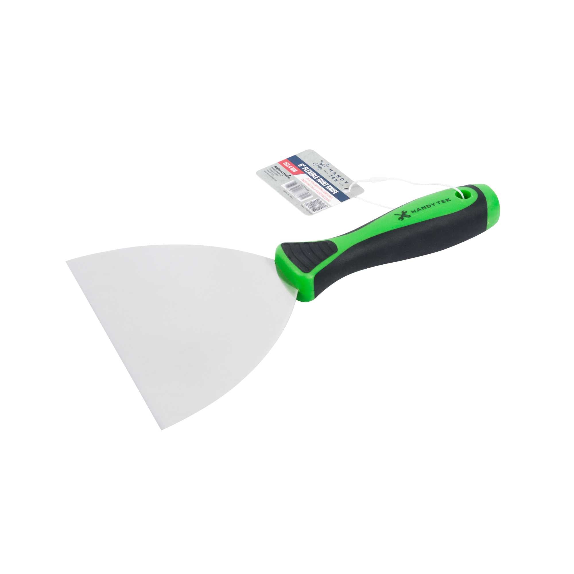 Handy Tek Carbon Steel Joint Knife - Flexible, Soft Grip Handle - 6" - 72 count box
