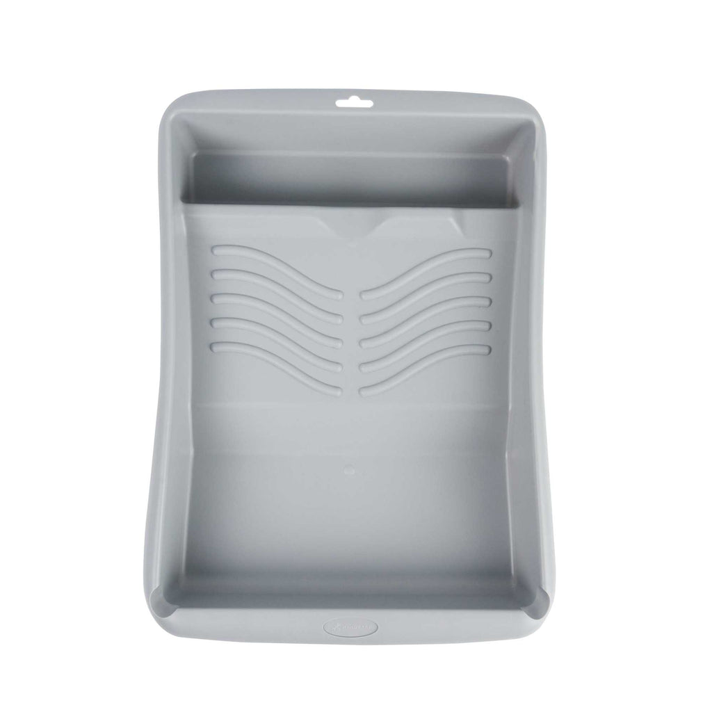 Handy Tek 1.5 gal 2-In-1 Gray Plastic Paint Tray - For Roller and Brush - 17 3/4" x 13" x 3" - 1 count box