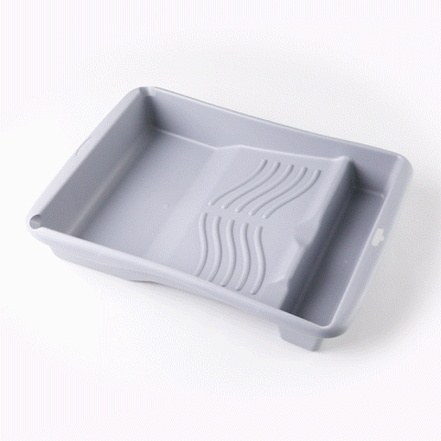 Handy Tek 1.5 gal 2-In-1 Gray Plastic Paint Tray - For Roller and Brush - 17 3/4" x 13" x 3" - 1 count box