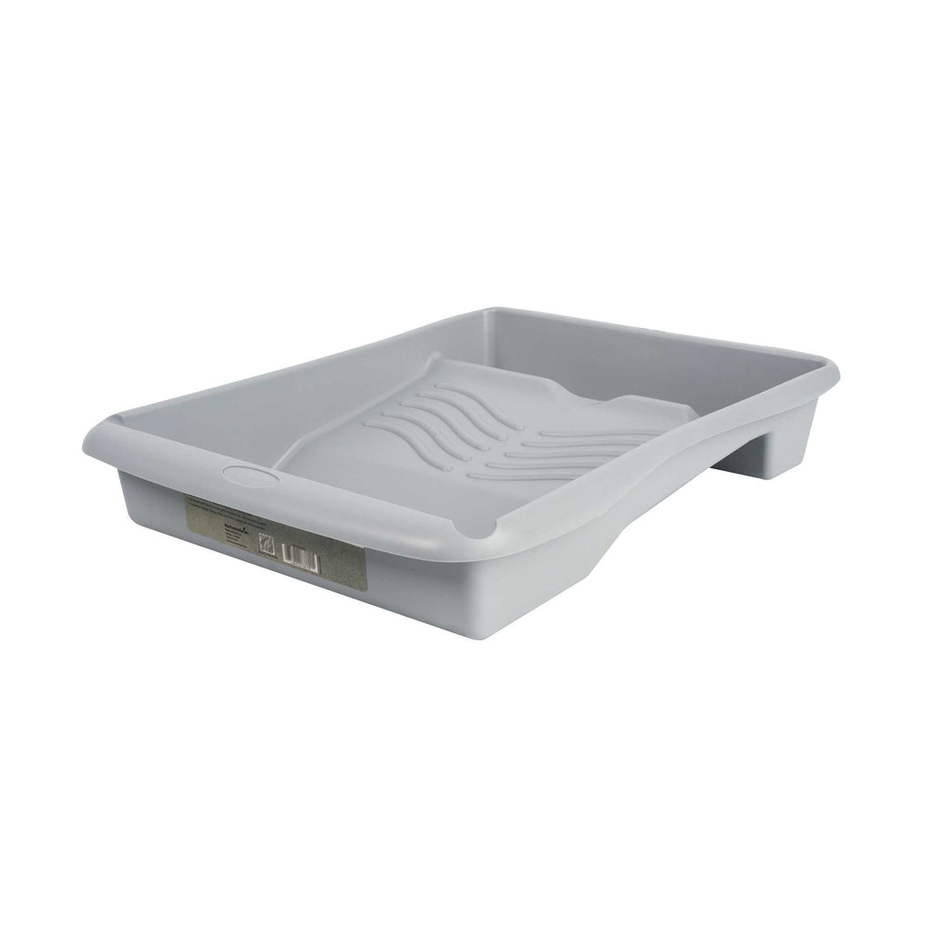 Handy Tek 1.5 gal 2-In-1 Gray Plastic Paint Tray - For Roller and Brush - 17 3/4" x 13" x 3" - 36 count box