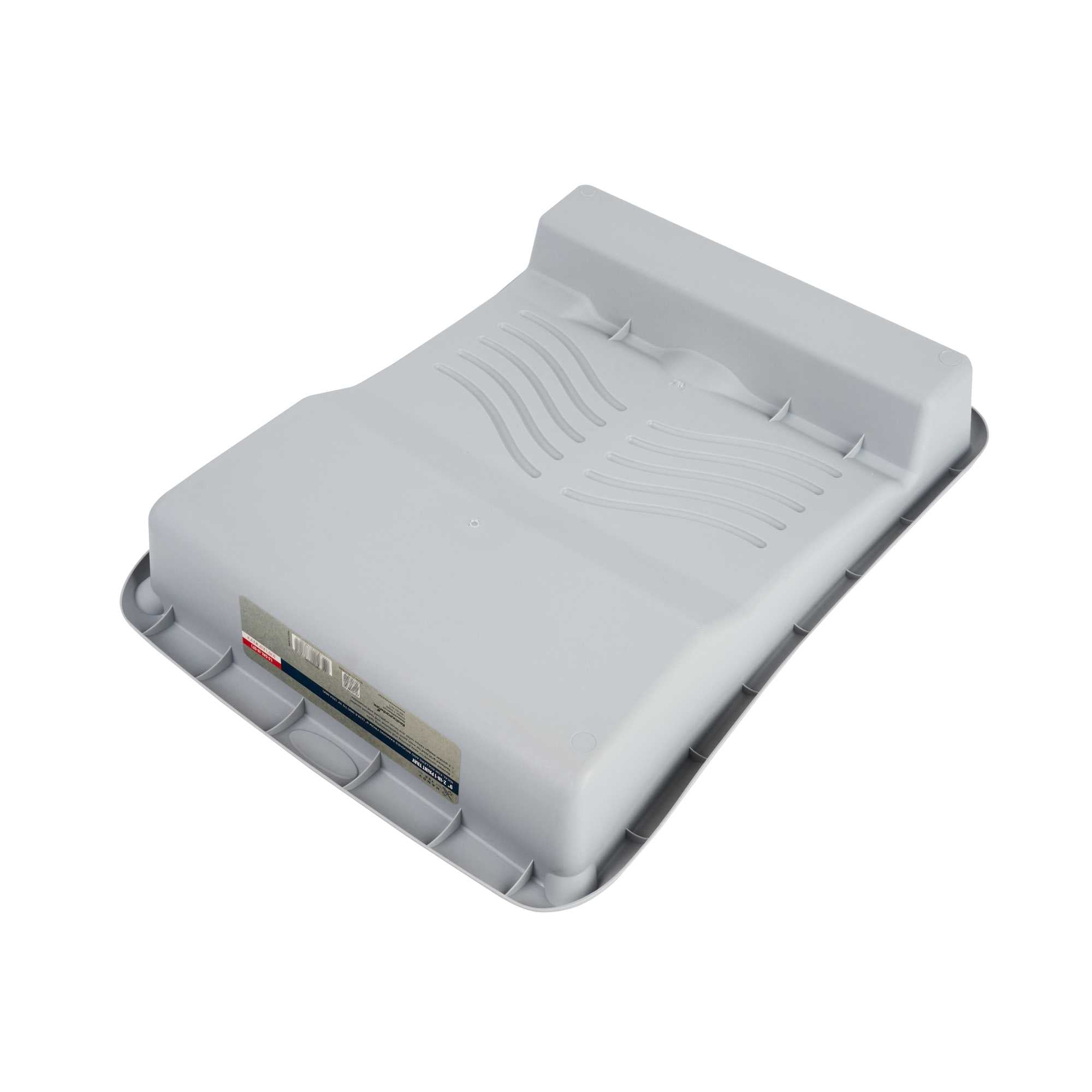 Handy Tek 1.5 gal 2-In-1 Gray Plastic Paint Tray - For Roller and Brush - 17 3/4" x 13" x 3" - 36 count box