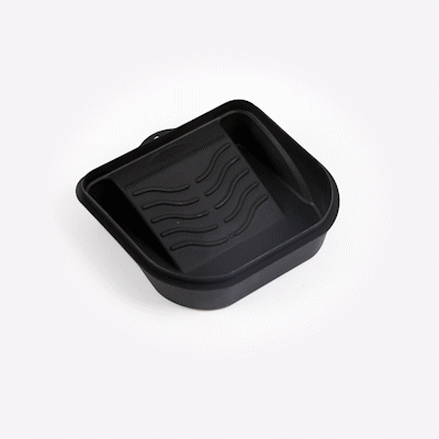 Handy Tek 27 oz Black Plastic Paint Tray / Pail Lid - Fits 0.5 gal Paint Pail - 7" x 7" x 1 3/4" - 1 count box