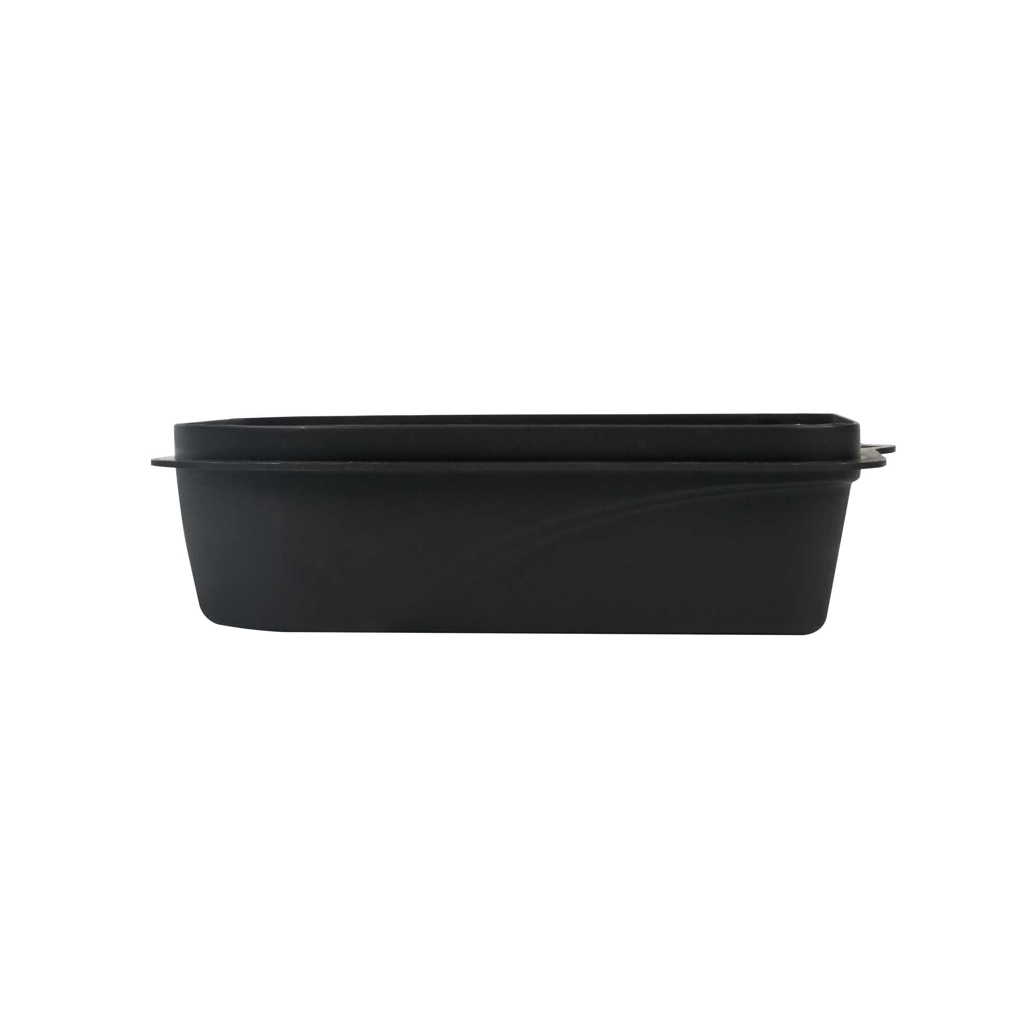 Handy Tek 27 oz Black Plastic Paint Tray / Pail Lid - Fits 0.5 gal Paint Pail - 7" x 7" x 1 3/4" - 50 count box