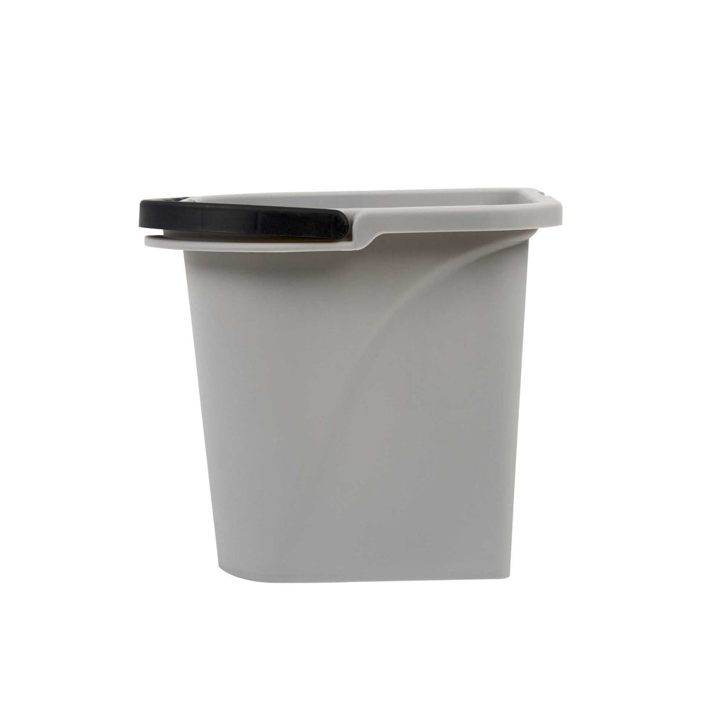 Handy Tek 0.5 gal Gray Plastic Paint Pail - with Magnetic Brush Holder - 7 3/4" x 7 1/2" x 6 3/4" - 50 count box