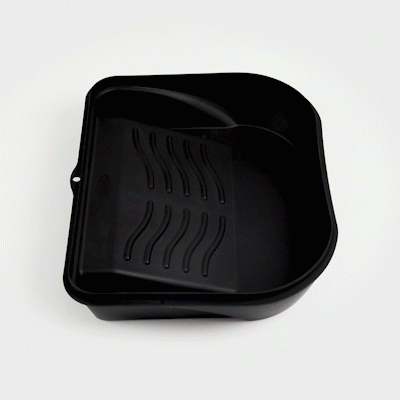 Handy Tek 5 qt Black Plastic Paint Tray / Pail Lid - Fits 3.5 gal Paint Pail - 14 3/4" x 12" x 3" - 1 count box