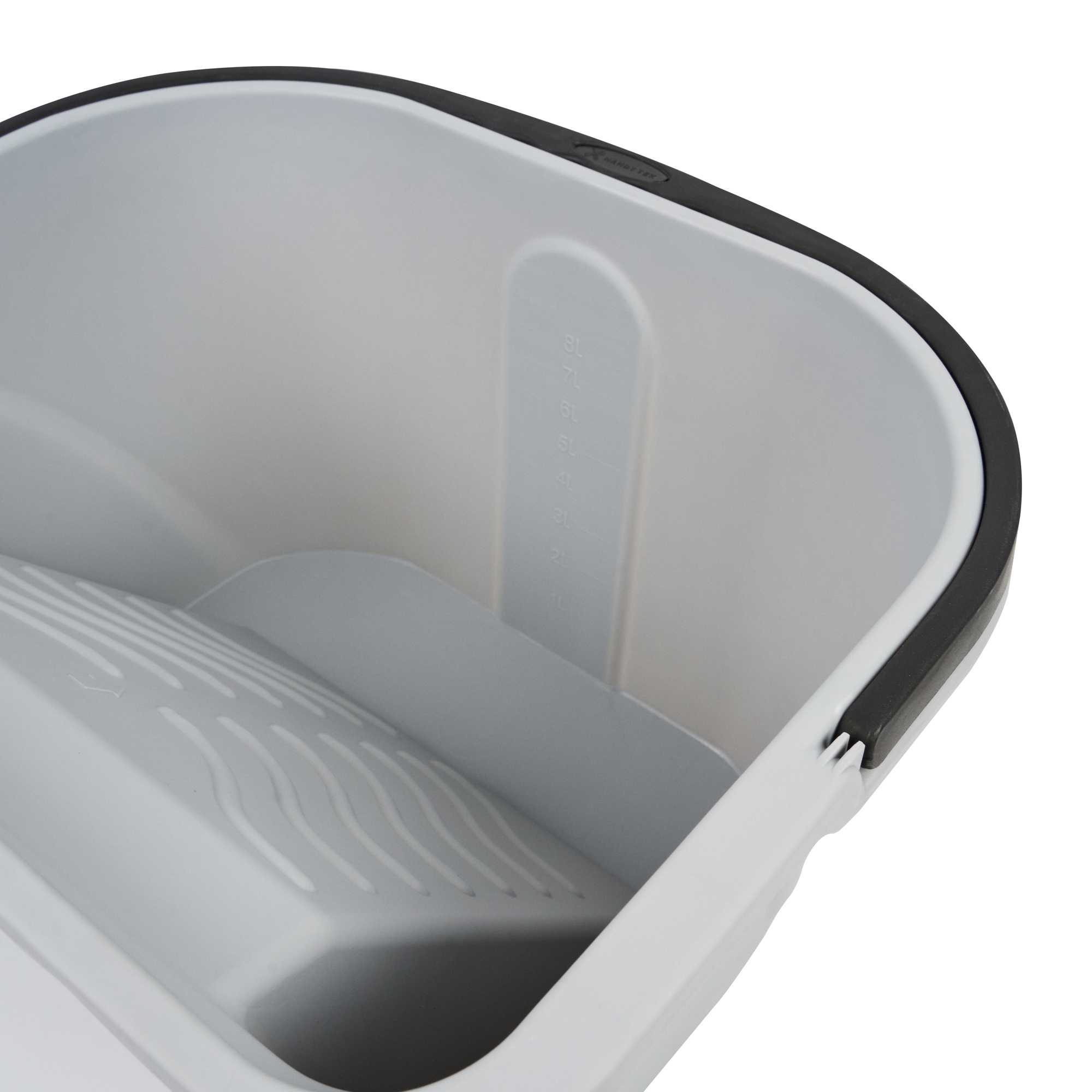 Handy Tek 3.5 gal Gray Plastic Paint Pail - 15 3/4" x 12 3/4" x 9" - 1 count box