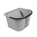Handy Tek 3.5 gal Gray Plastic Paint Pail - 15 3/4" x 12 3/4" x 9" - 12 count box